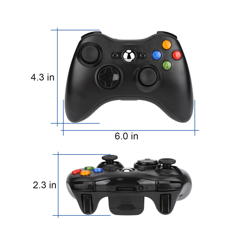 2.4GHz Wireless Game Controller Gamepad for Microsoft XBOX 360 & PC WIN 7 8 10