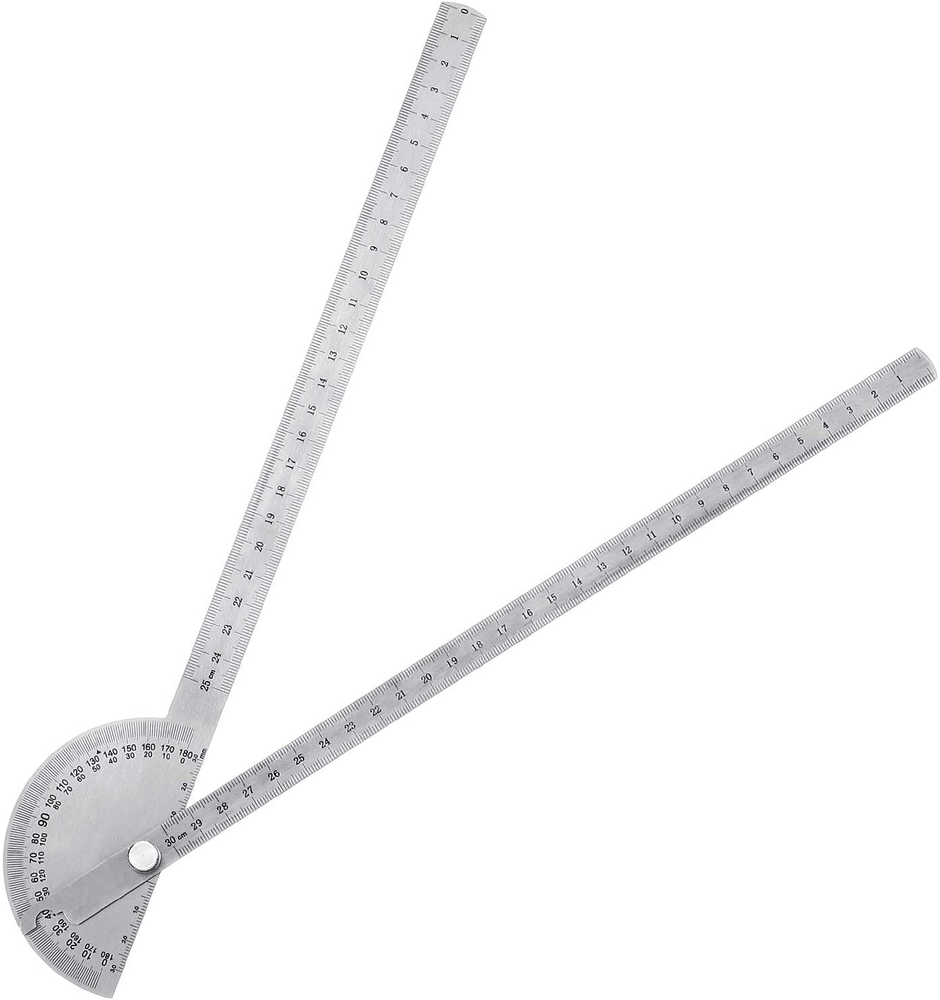 Angle Protractor Angle Finder Ruler Two Arm Stainless Steel Protractor Woodworki