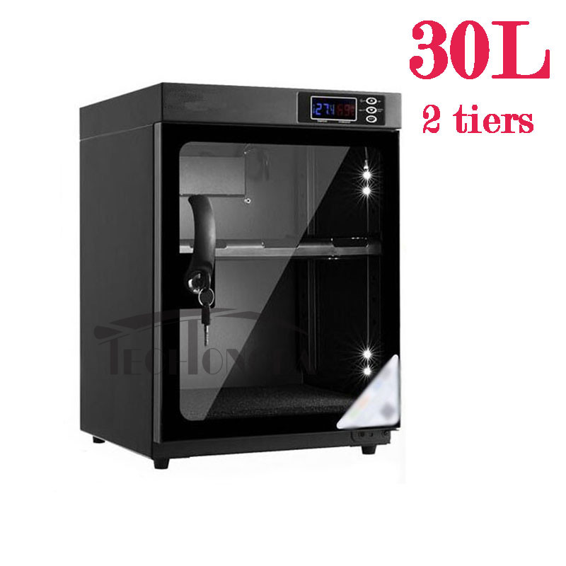 30L 2 Tiers Digital Control Camera & Lens Dehumidify Storage