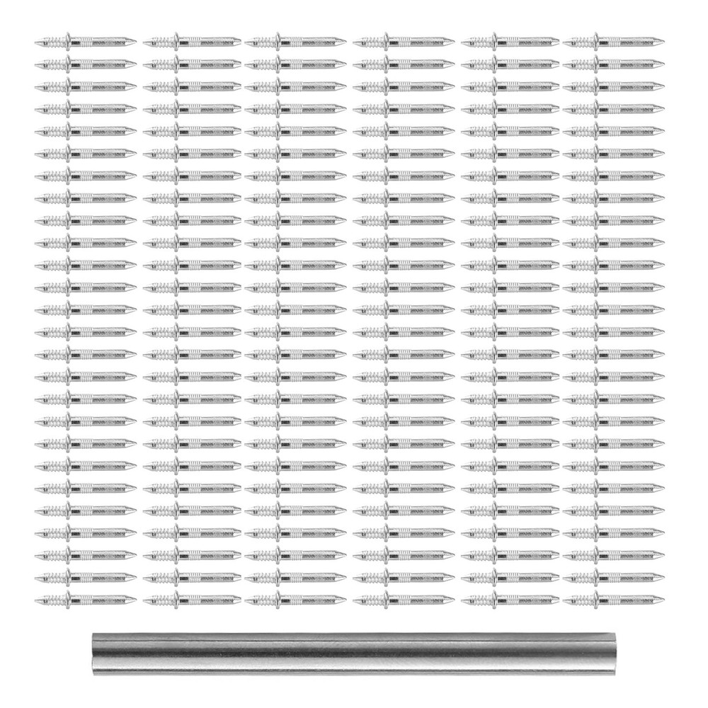 100Pcs Double-Head Skirting Thread Seamless Installation Galvanized Metal Nail