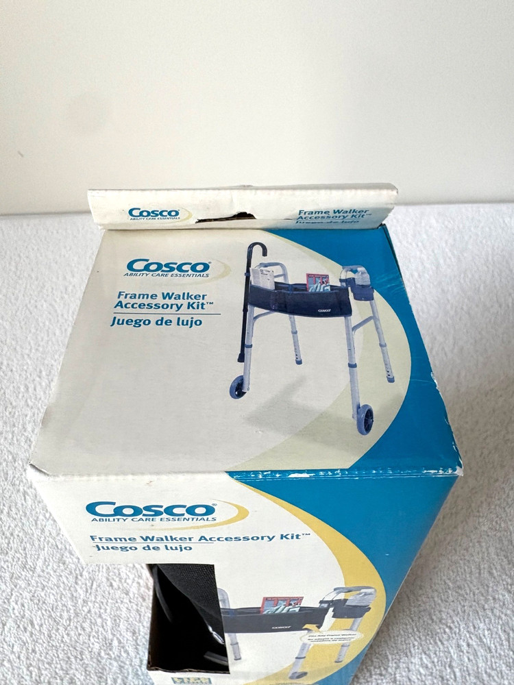 Cosco Ability Care Essentials Frame Walker Accessory Kit Pouch Cup Holder NEWBOX