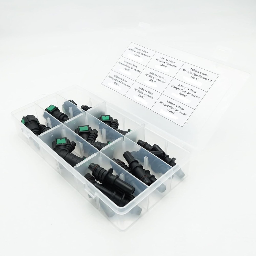 AC PERFORMANCE 24PCS Assorted - Assortment - 8mm, Quick Connector Kit