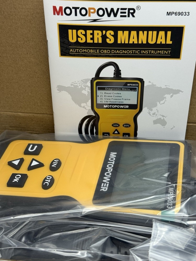 MOTOPOWER MP69033 Car OBD2 Scanner Code Reader Engine Fault Scanner CAN Diagnost