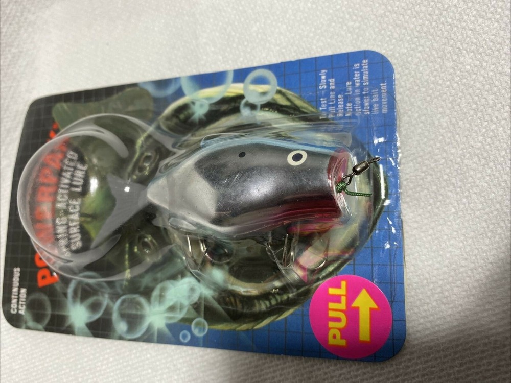 Vintage POWERPAK SHAD SPRING-ACTIVATED CHROME / BLUE