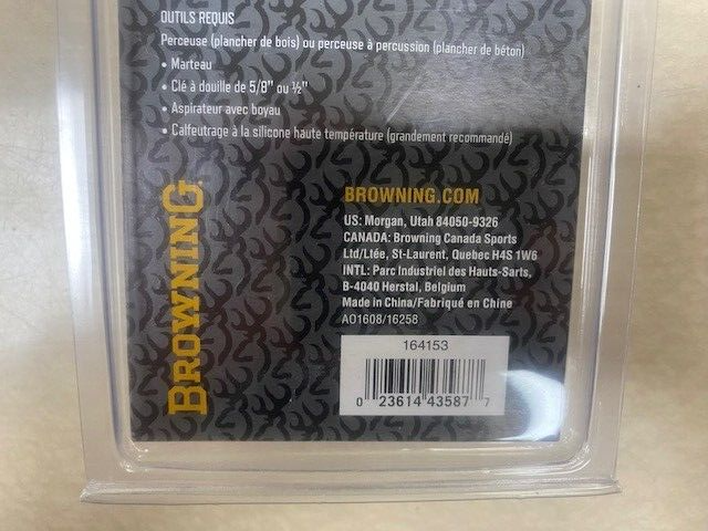 Browning Gun Safe Bolt Anchor Hardware Kit NIB