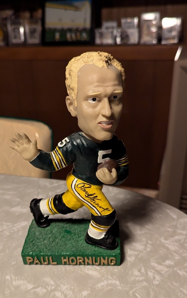 Paul Hornung Double Signed Bobblehead
