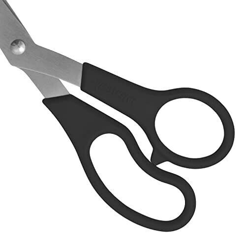 Westcott 13402 Scissors, All-Purpose Bent Scissors for Office and Home, Black...