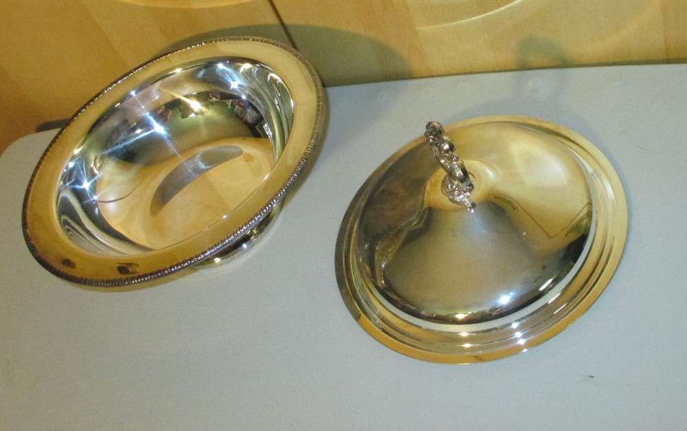 Vintage Regal Quality Silver Serving Dish with Lid