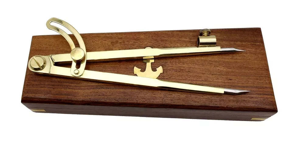 8 Inch Large Pencil Marking Compass Circle Leather Scratch Compass Maker Scriber