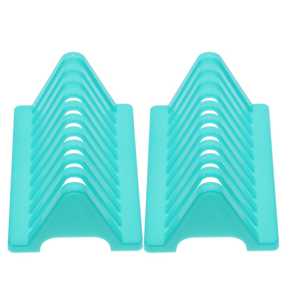 2pcs Microscope Slides Rack: Glass Slide Drying Stand - Lab Rack Draining Shelf