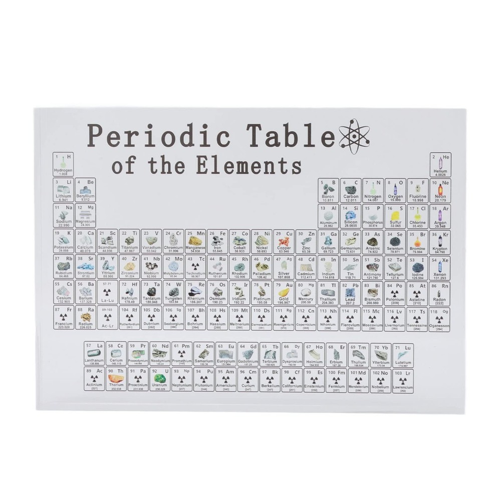 Periodic Table of Elements Acrylic Chemical Elements Display Chart , Science & C