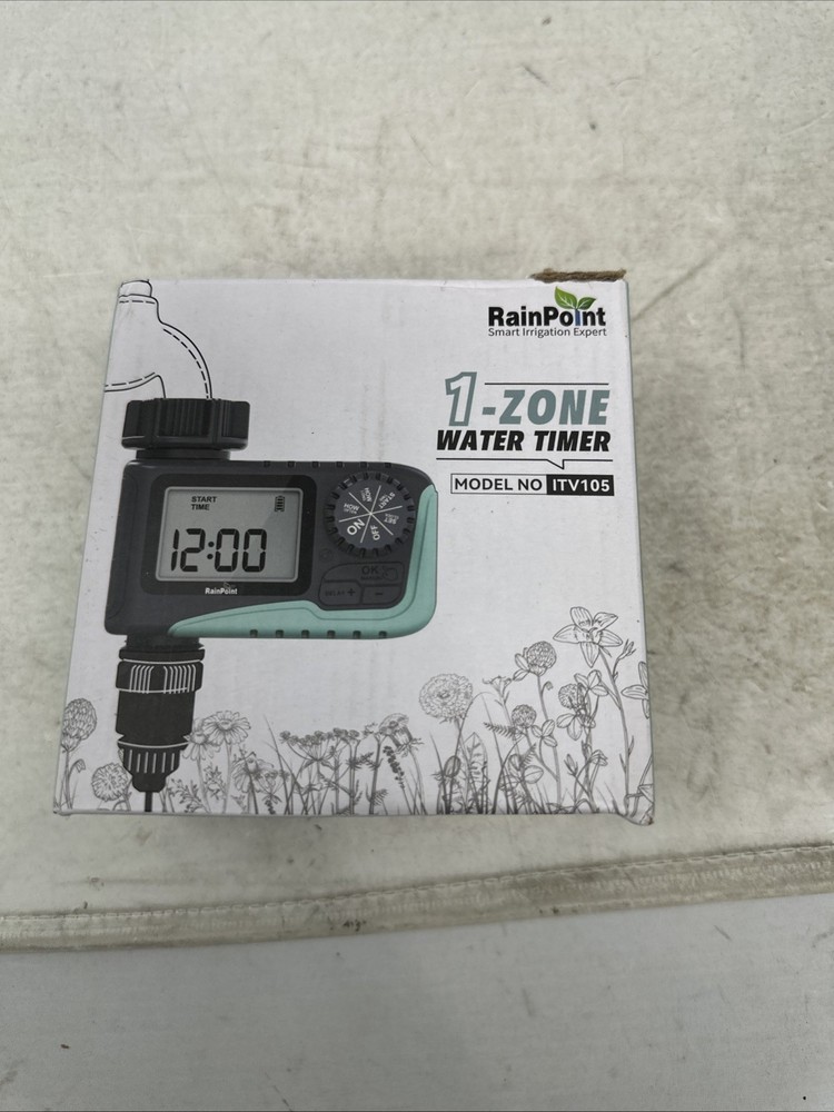RAINPOINT Sprinkler Timer, Programmable Water Timer for Garden Hose ITV105NH