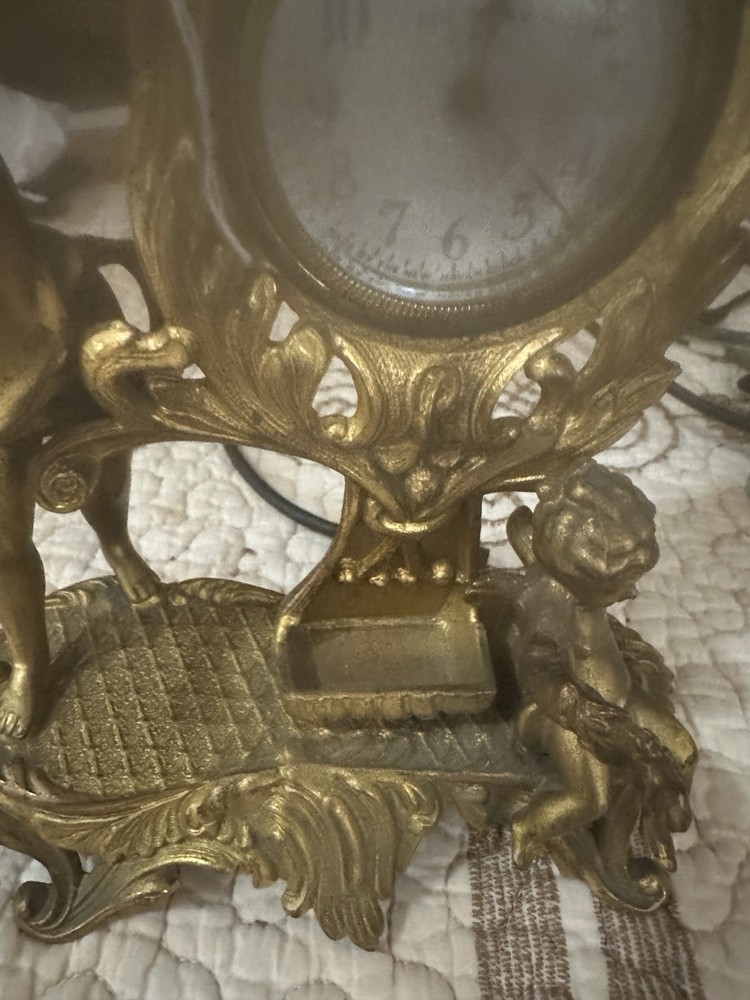 gilt bronze clock