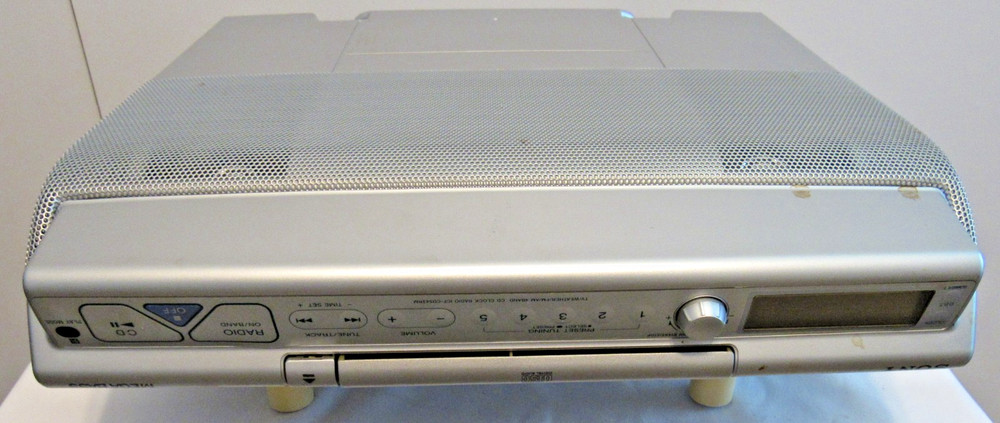 Sony Mega Bass Undermount Clock CD Player ICF-CD543RM-WORKS