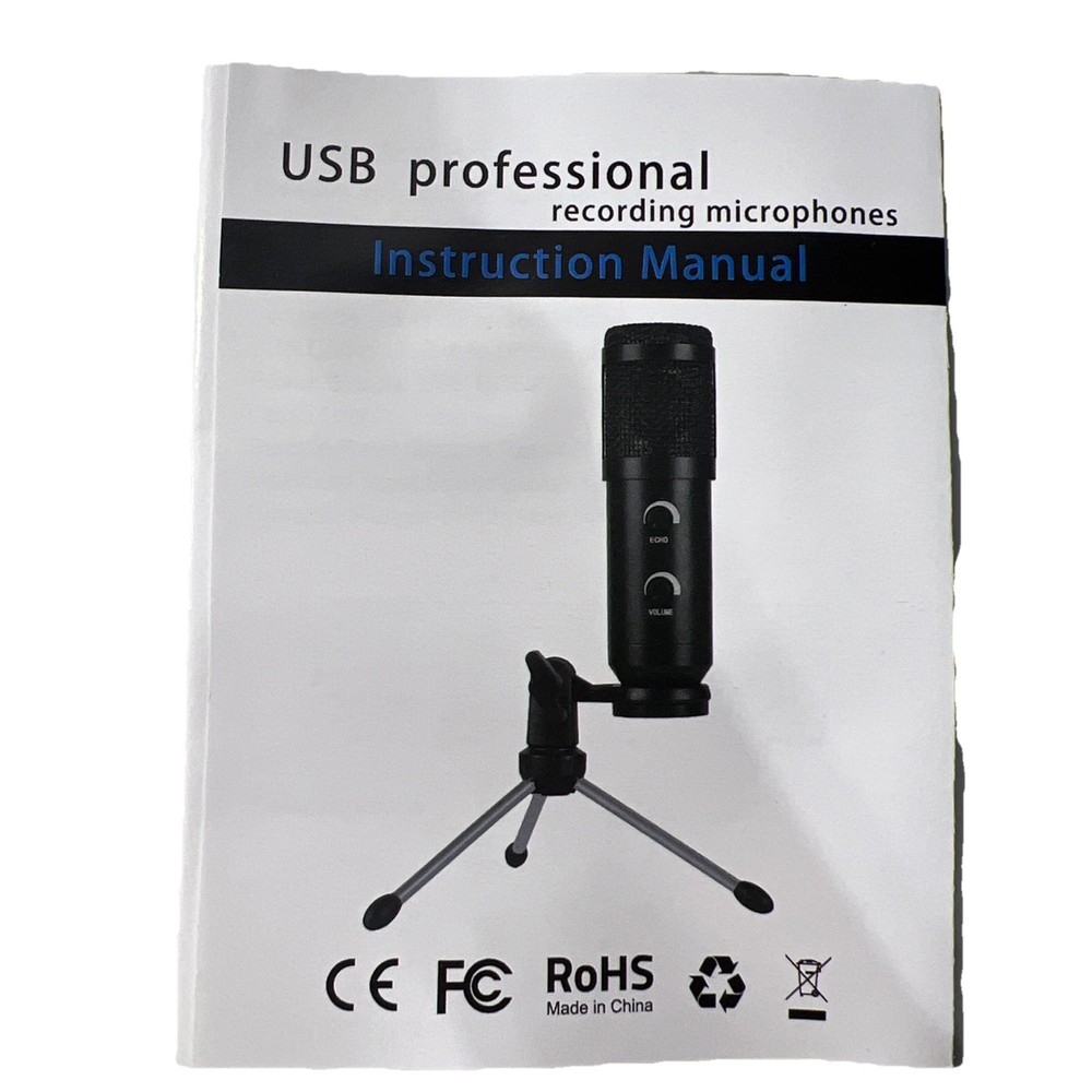 USB Professional Condenser Microphone, Sensitive Pickup, Pure Sound
