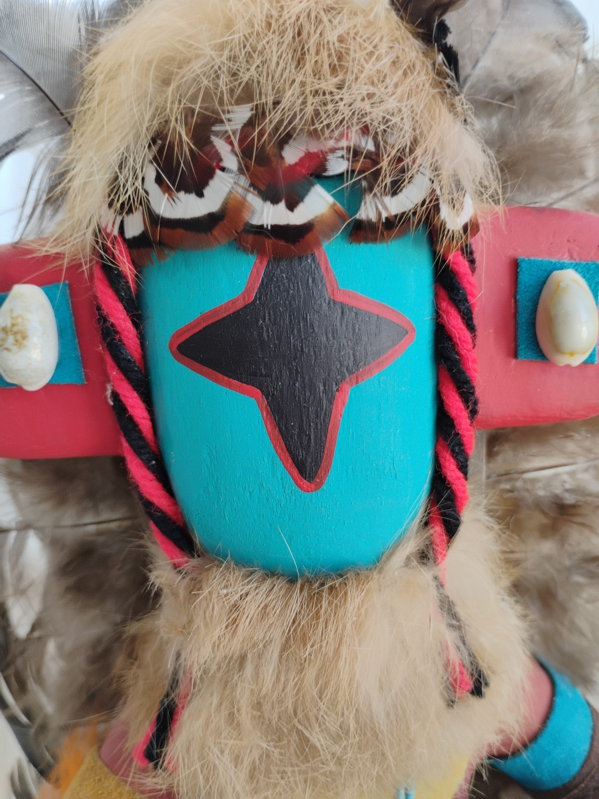 Vintage Large Navajo Kachina Doll Chasing Star Signed By Artist I McB
