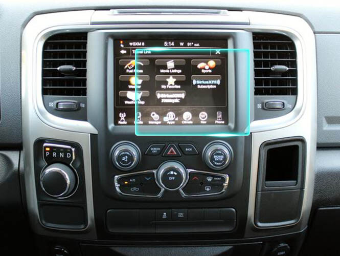 Crystal Clear Screen Protector for 2014 Dodge Ram 2500 Vehicle Navigation