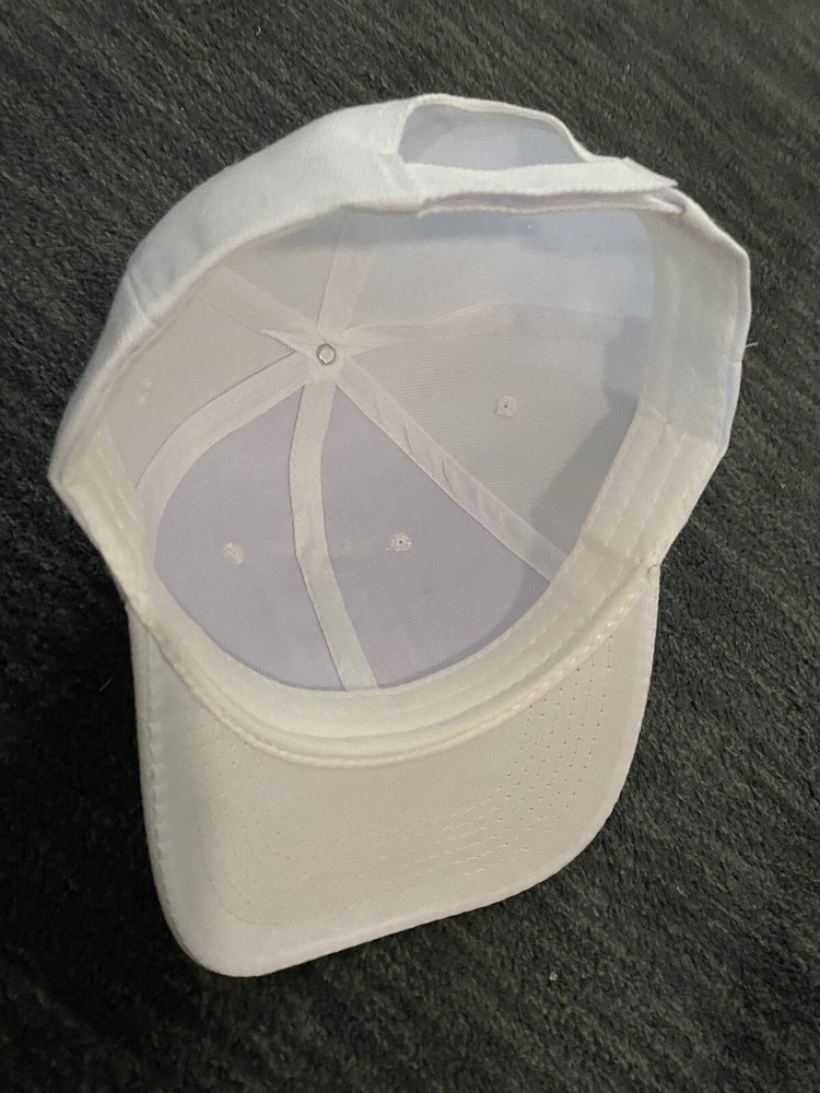 NFL SHIELD LOGO REFEREE OFFICIALS GAME HAT CAP WHITE LOW CROWN ADJUSTABLE STRAP