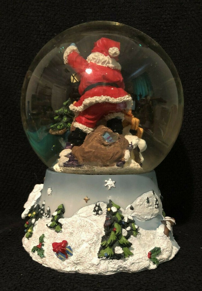 Large Musical Jingle Bells Snow Globe