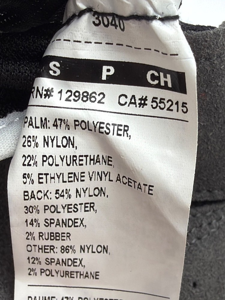 Nike Black & Gray Fingerless Training Gloves S