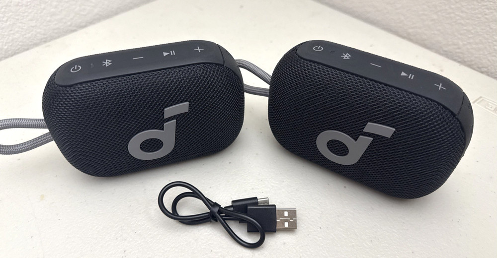 Soundcore Select 4 Go Bluetooth Speaker by Anker, Floatable IP67 Outdoor -2 Pack