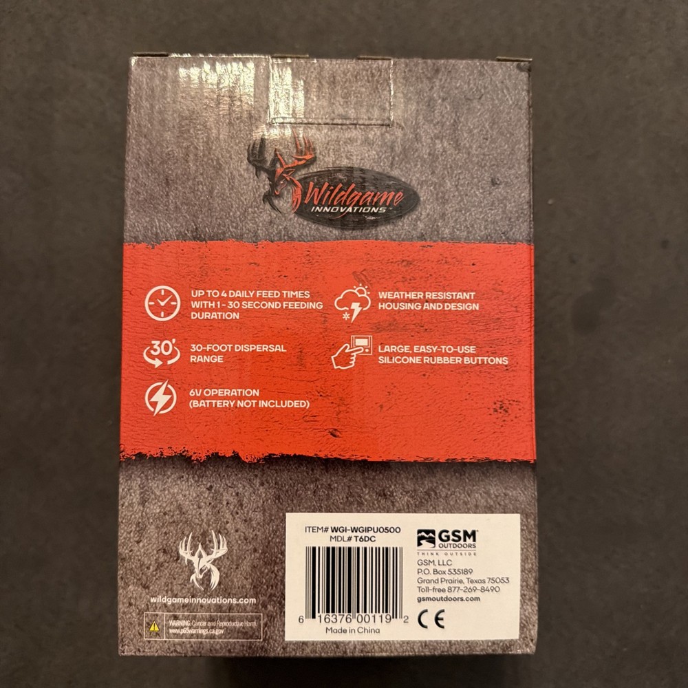 Wildgame Innovations 6V Game Feeder Kit Digital Power Control Unit