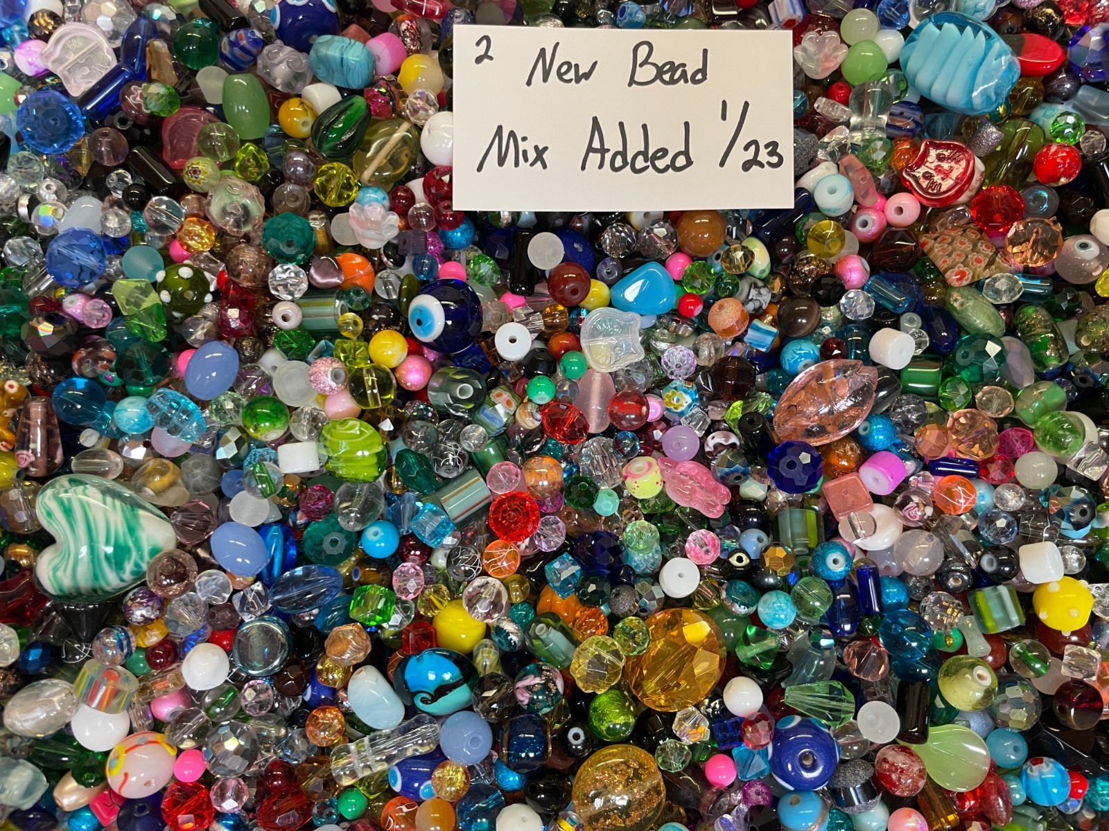 *~200~💕Piece Glass Loose Beads*7oz+ Bulk Mixed Lot #2 Craft Jewelry!!!😀*