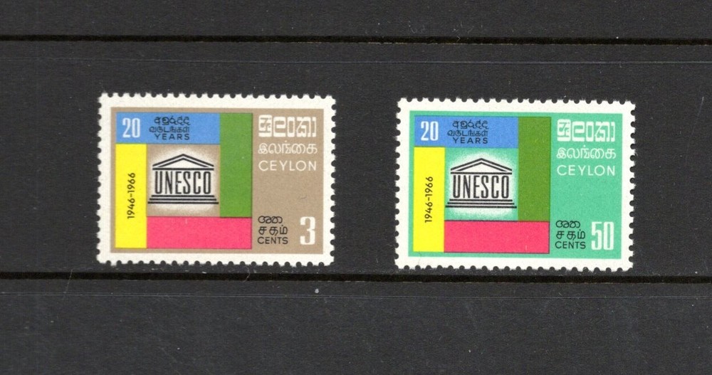 R7321   Ceylon   1966   UNESCO   2v.   MNH
