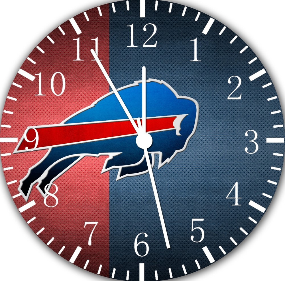 Buffalo Bills Wall Clock E195 Personalized option with adding names
