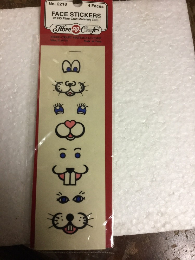 Fibre Craft Face Stickers