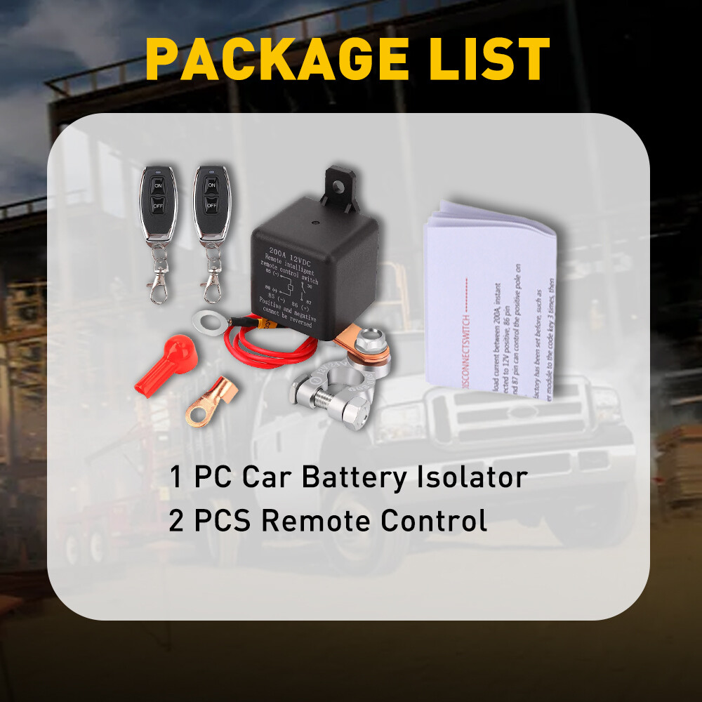 Car Remote Control Battery Switch Power Cut Kill Off Master Disconnect Isolator