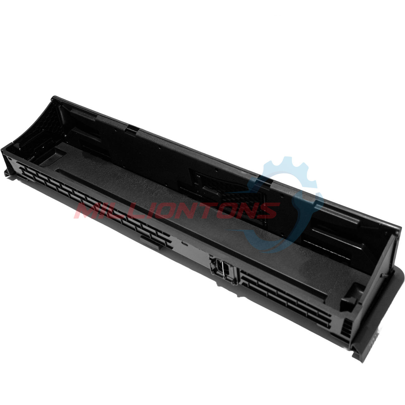 Upgraded Folding Under Rear Seat Storage Box for 2015-2024 Ford F150 Cargo Black