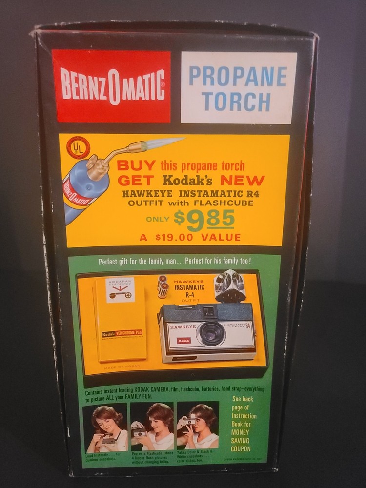 Vintage RARE EMPTY BOX ONLY Bernzomatic Master Torch Kit EMPTY BOX ONLY
