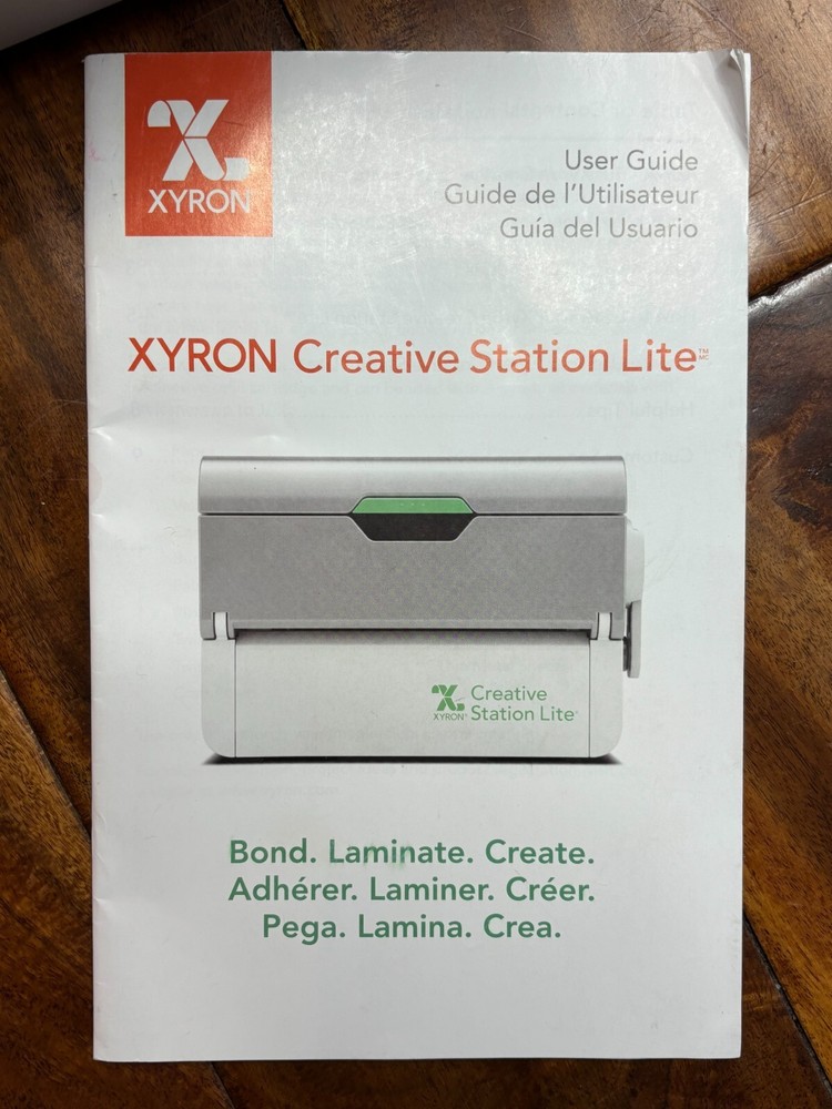 Xyron Creative Station Lite Sticker Maker Machine & Instructions Only Crafts