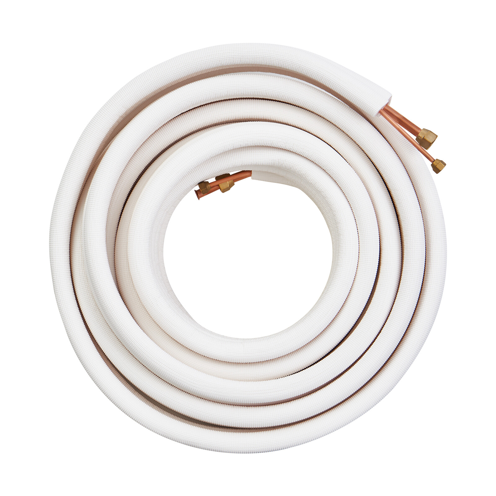 VEVOR Ductless Mini Split Line Set 1/4''x1/2''x50ft Insulated Copper Tubing AC