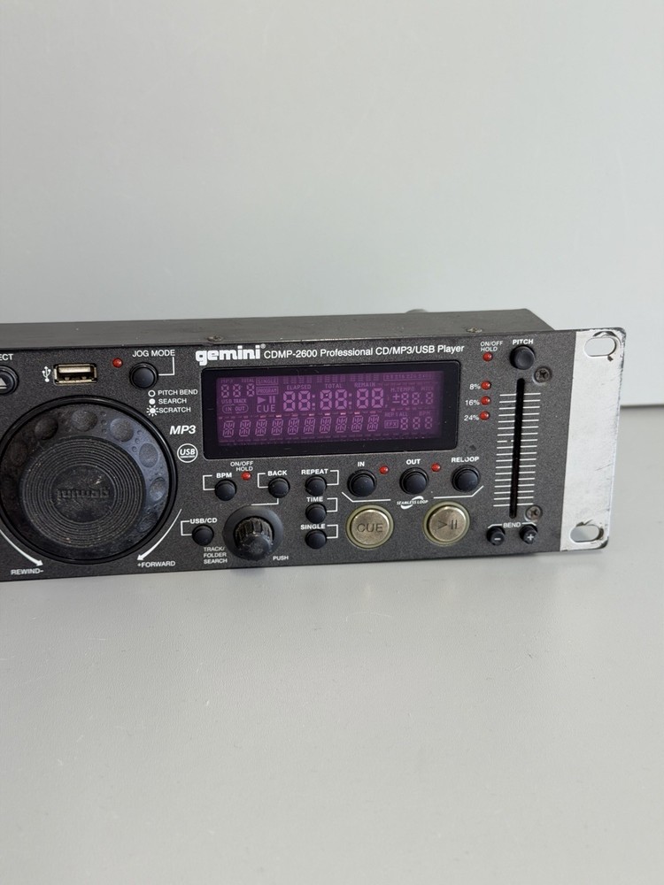 Technical Pro Double CD / Gemini CDMP-2600 Professional DJ Rack Mount *