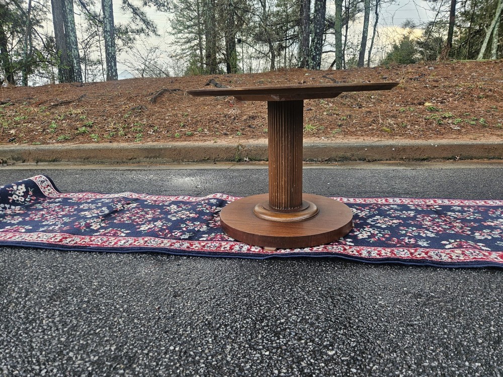 Lane Solid Walnut Accent / Side Table MCM Rarity