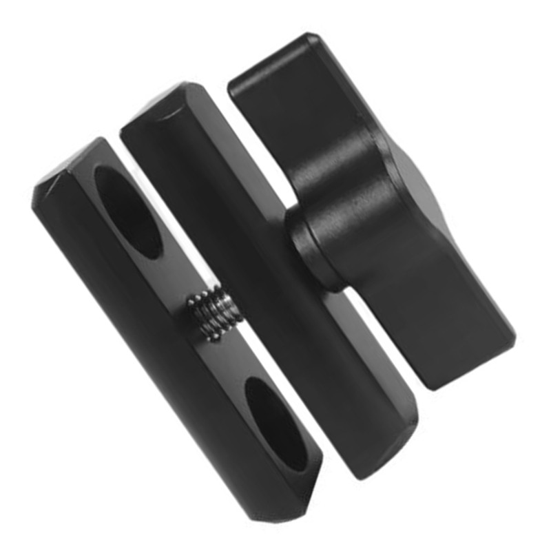 Double Socket Arm Clamp For 17mm Ballhead Camera Mount Holder