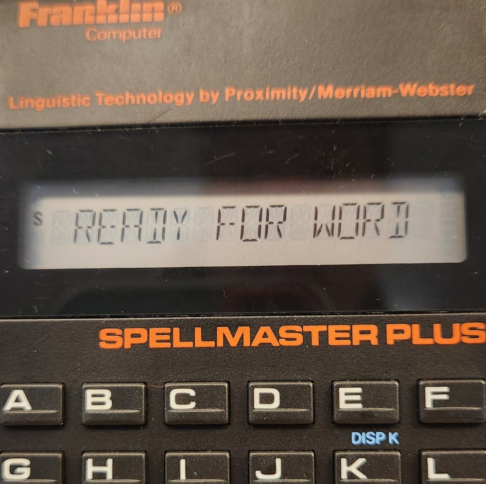 Franklin SpellMaster Plus SC-120 Electronic Merriam Dictionary - Tested