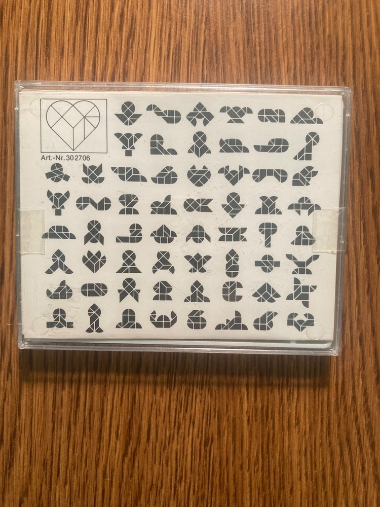 Six Plastic Tangrams