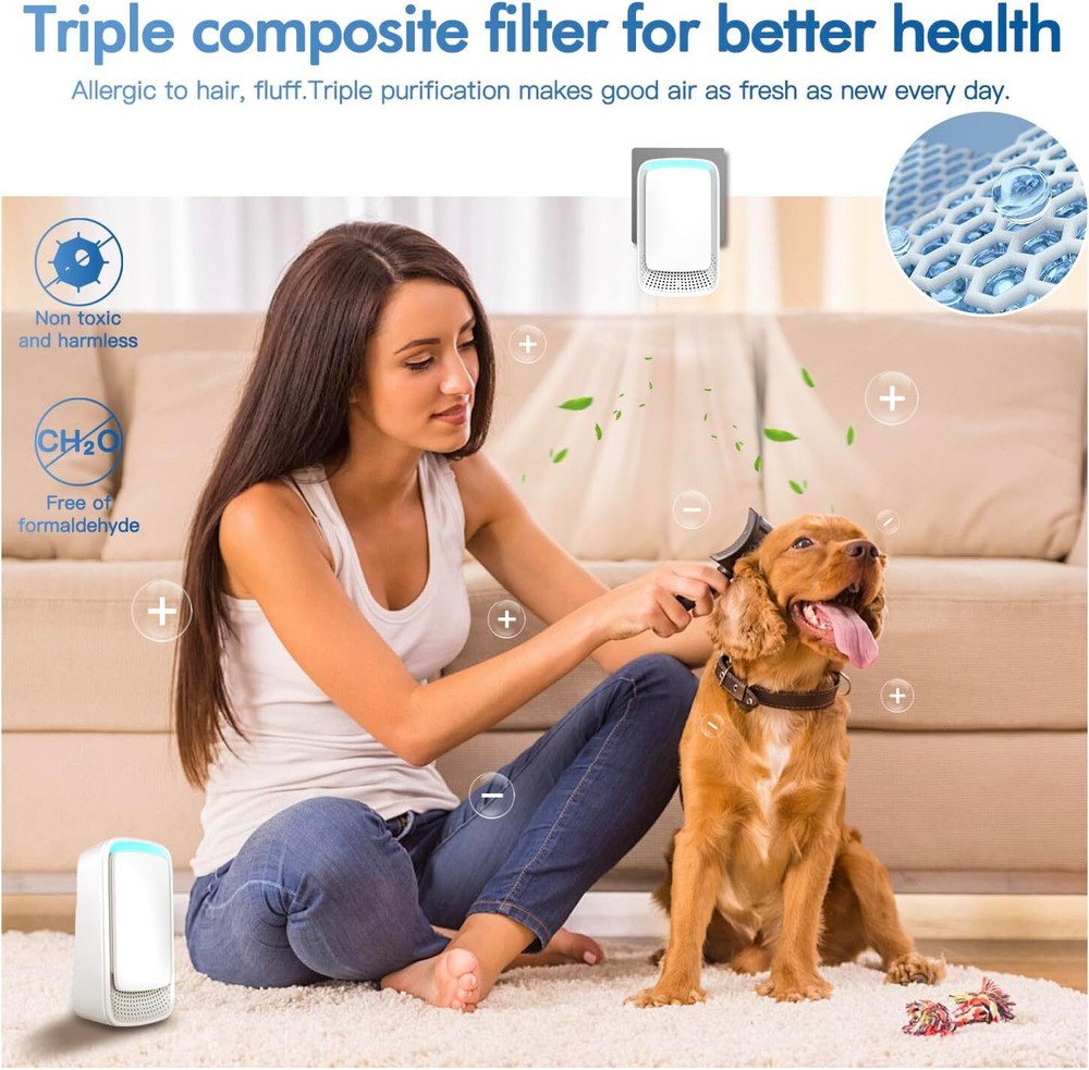4-Pack Plug-in Negative Ion Air Ionizers for Multiple Spaces