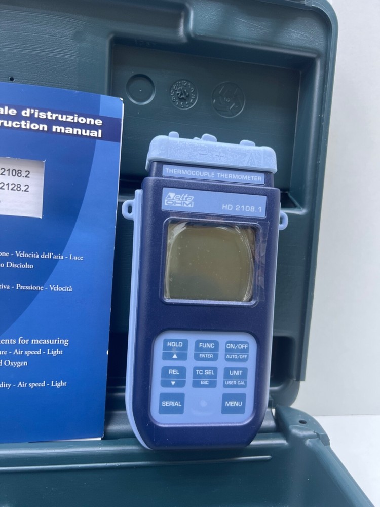 Delta OHM HD2108.1 – THERMOCOUPLE THERMOMETER Without probe