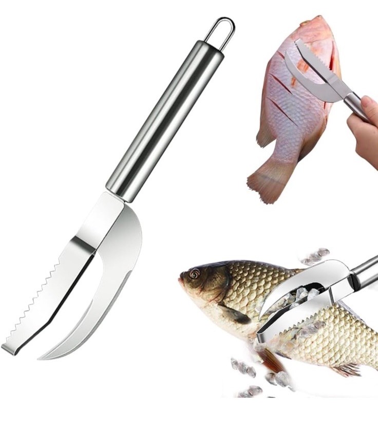 Multi Fish Scale Knife 3-in-1 Cut Scrape Dig