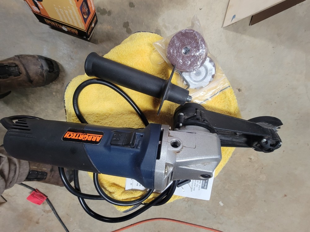 Arbor Tech Mini Grinder. Cutting, Carving, Sanding + Bits and Sander Attachments