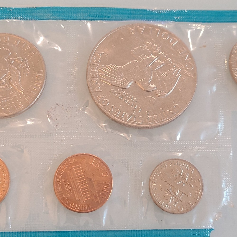 1974 U.S. Mint Uncirculated Coin Set, often called a "mint set."