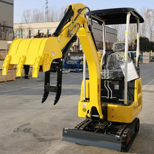 4000lbs Mini Excavator Kubota Diesel Engine Side Swing Extendable Tracks Pilot
