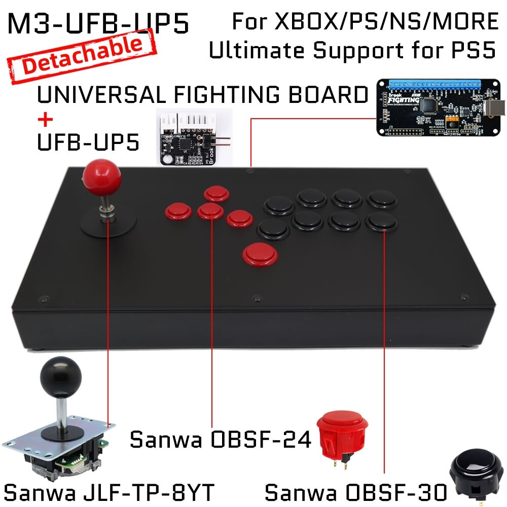 FightBox M3 Arcade Game Controller for PC/PS/XBOX/SWITCH