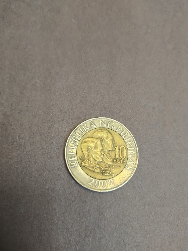 2002 Philippines 10 Piso Bimetallic