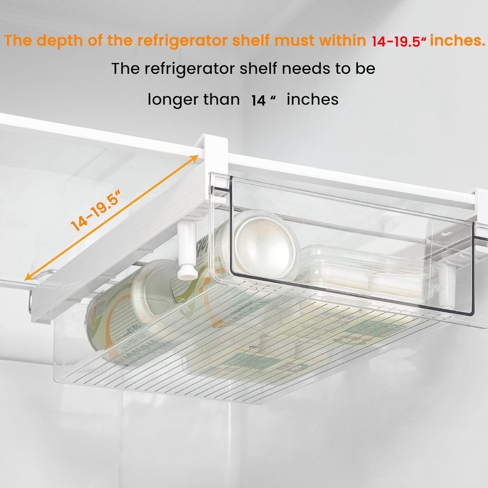 Refrigerator storage drawer, transparent plastic refrigerator storage container