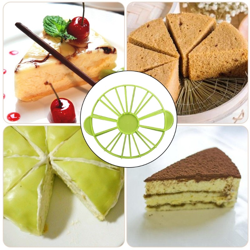 10/12 PCS Bread Cake Divider Equal Portion Cutter Slice Marker Baking Tool Green